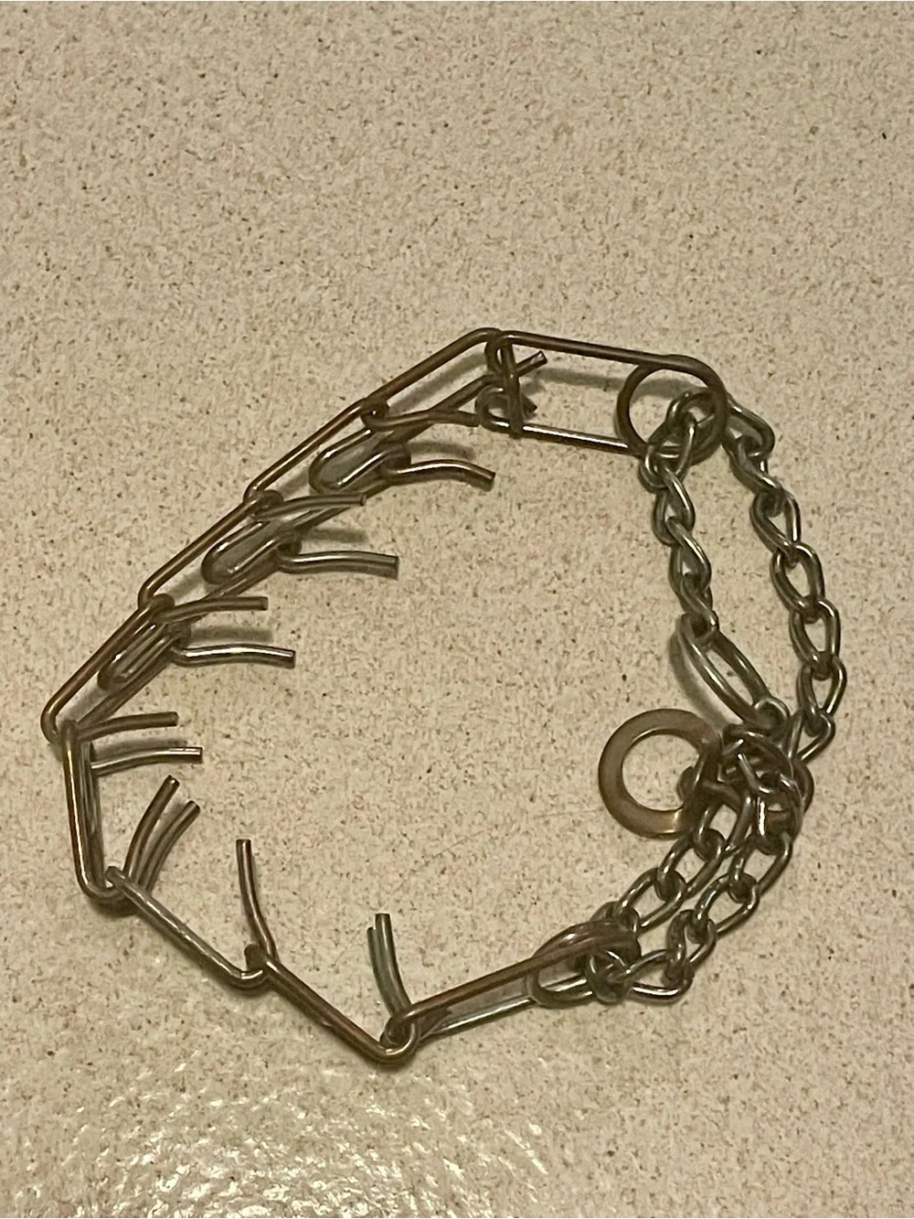 Dog choke collar for large dogs.
